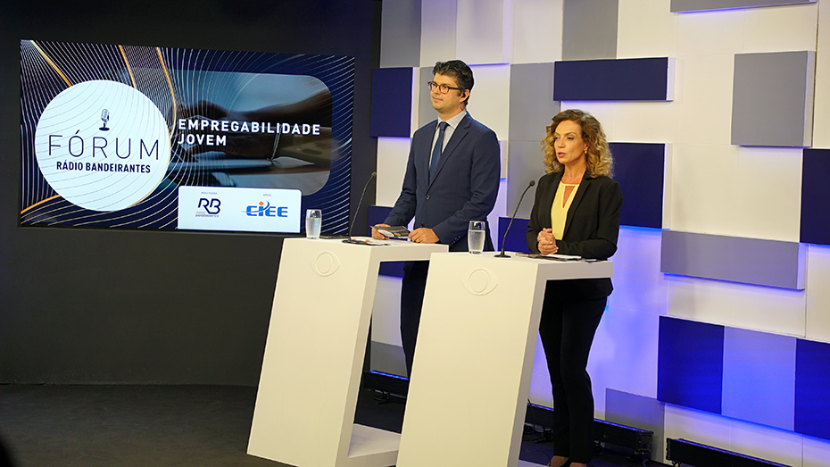 Apresentadores do 1° Fórum de Empregabilidade Jovem Brasil