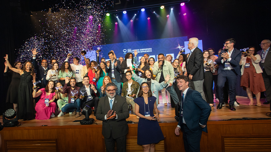 Festa premiou os eleitos como melhores empresas para o jovem aprendiz